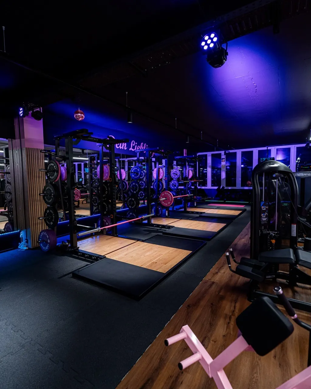 Rack-Bereich im Lady’s Gym Rothenburg
